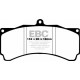 Brzdy EBC Auto Predné brzdové dosky EBC Yellowstuff Street + Track DP4012R | race-shop.sk