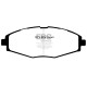 Brzdy EBC Auto Predné brzdové dosky EBC Greenstuff 2000 Sport DP21212 | race-shop.sk
