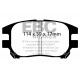 Brzdy EBC Auto Predné brzdové dosky EBC Greenstuff 6000 DP61658 | race-shop.sk