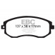 Brzdy EBC Auto Predné brzdové dosky EBC Yellowstuff Street + Track DP41884R | race-shop.sk