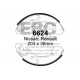 Brzdy EBC Auto Zadné brzdové obloženie EBC Replacement 6624 | race-shop.sk