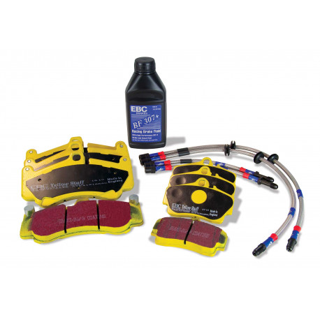 Brzdy EBC Auto EBC Yellowstuff kit PLK1838 - Brzdové dosky ,brzdové hadice, brzdová kvapalina | race-shop.sk