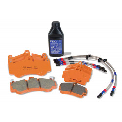 EBC Orange kit PLK1011R - Brzdové dosky ,brzdové hadice, brzdová kvapalina