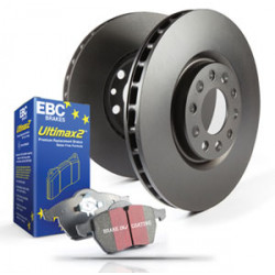 Predná sada EBC PDKF1604 - Brzdové kotúče Premium OE + brzdové dosky Ultimax OE