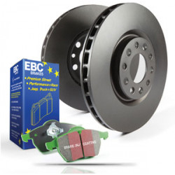 Predná sada EBC PD01KF064 - Brzdové kotúče Premium OE + brzdové dosky Greenstuff