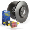 Predná sada EBC PD03KF990 - Brzdové kotúče Premium OE + brzdové dosky Yellowstuff 