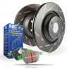 Predná sada EBC PD06KF261 - Brzdové kotúče Ultimax Grooved + brzdové dosky Greenstuff