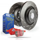 Brzdy EBC Auto Predná sada EBC PD07KF044 - Brzdové kotúče Ultimax Grooved + brzdové dosky Redstuff Ceramic | race-shop.sk