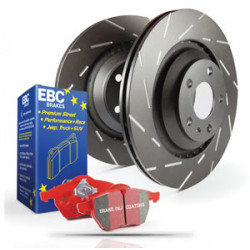 Predná sada EBC PD07KF123 - Brzdové kotúče Ultimax Grooved + brzdové dosky Redstuff Ceramic