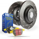 Brzdy EBC Auto Predná sada EBC PD08KF014 - Brzdové kotúče Ultimax Grooved + brzdové dosky Yellowstuff | race-shop.sk