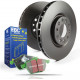 Brzdy EBC Auto Zadná sada EBC PD01KR510 - Brzdové kotúče Premium OE + brzdové dosky Greenstuff | race-shop.sk
