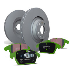 Zadná sada EBC PD01KR569 - Brzdové kotúče Premium OE + brzdové dosky Greenstuff