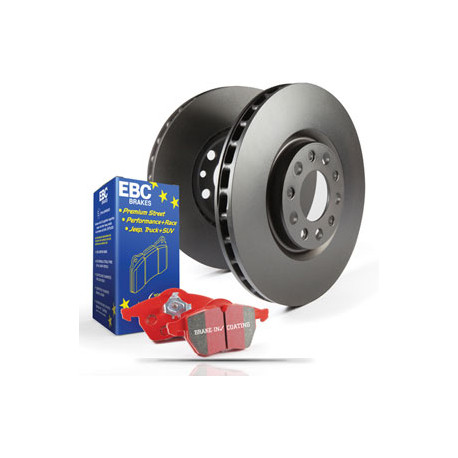 Brzdy EBC Auto Zadná sada EBC PD02KR191 - Brzdové kotúče Premium OE + brzdové dosky Redstuff Ceramic | race-shop.sk