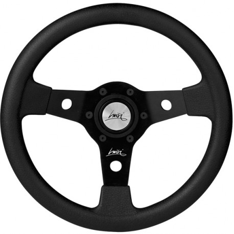 Volanty 3 ramenný športový volant Luisi Falcon, 340mm, polyuretán, bez odsadenia, čierna | race-shop.sk