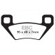 Brzdy EBC Moto EBC Brzdové obloženie&nbsp; Organic FA395TT | race-shop.sk