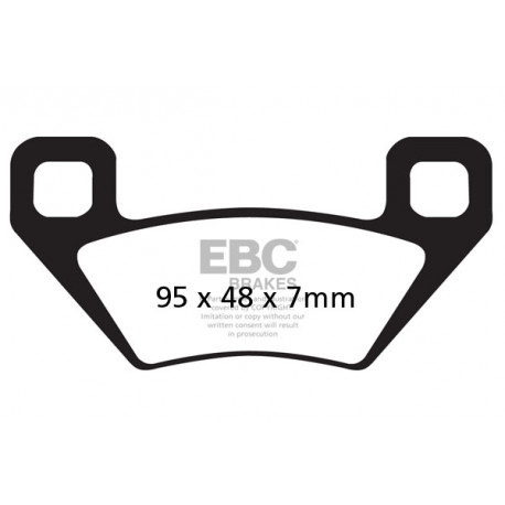 Brzdy EBC Moto EBC Brzdové obloženie&nbsp; Organic FA395TT | race-shop.sk