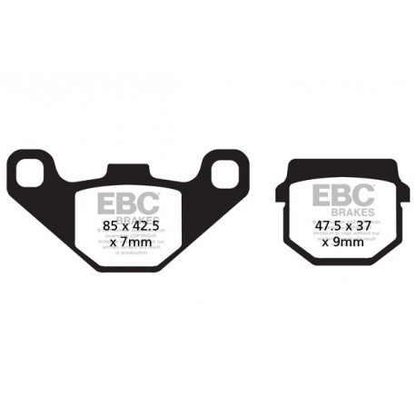 Brzdy EBC Moto EBC Brzdové obloženie  Organic FA083TT | race-shop.sk