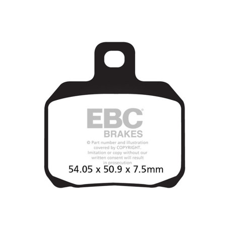 Brzdy EBC Moto EBC Brzdové obloženie Organic FA FA266 | race-shop.sk