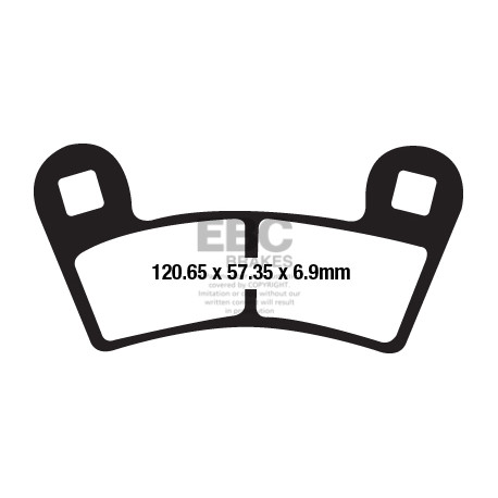 Brzdy EBC Moto EBC Brzdové obloženie&nbsp; Organic FA656TT | race-shop.sk