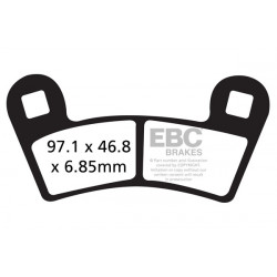 EBC Brzdové obloženie&nbsp; Organic FA456TT