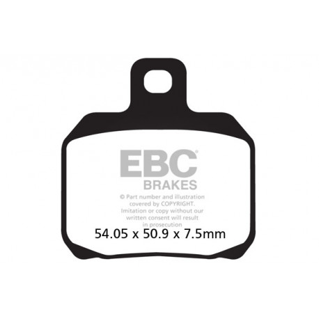 Brzdy EBC Moto EBC Brzdové obloženie&nbsp; Organic SFA266 | race-shop.sk