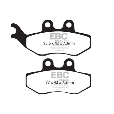 Brzdy EBC Moto EBC Brzdové obloženie Organic FA FA194 | race-shop.sk
