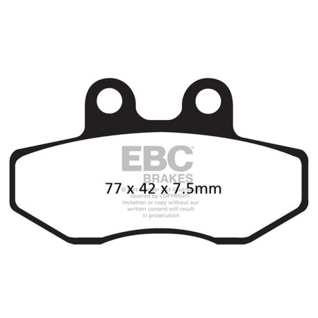 Brzdy EBC Moto EBC Brzdové obloženie Organic FA FA167 | race-shop.sk