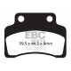 Brzdy EBC Moto EBC Brzdové obloženie  Organic SFA235 | race-shop.sk