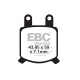 Brzdy EBC Moto EBC Brzdové obloženie  Organic FA209/2 | race-shop.sk