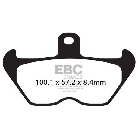 Brzdy EBC Moto EBC Brzdové obloženie Organic FA FA407 | race-shop.sk