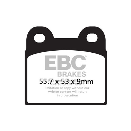 Brzdy EBC Moto EBC Brzdové obloženie Organic FA FA057 | race-shop.sk