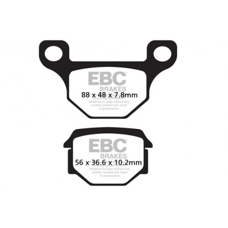 Brzdy EBC Moto EBC Brzdové obloženie&nbsp; Organic FA093 | race-shop.sk