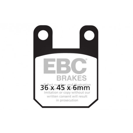 Brzdy EBC Moto EBC Brzdové obloženie&nbsp; Organic SFA115 | race-shop.sk