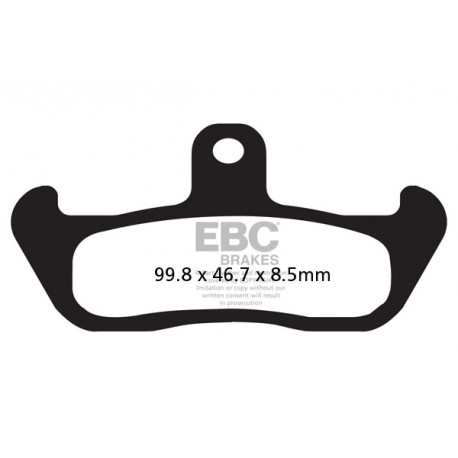 Brzdy EBC Moto EBC Brzdové obloženie&nbsp; Organic FA134 | race-shop.sk