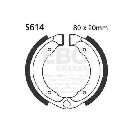 Brzdy EBC Moto EBC Brzdové čeľuste Plain S614 | race-shop.sk