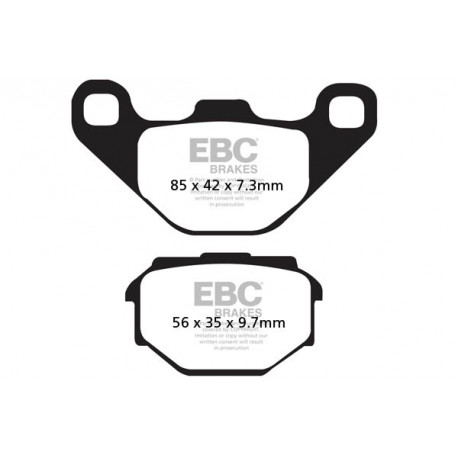 Brzdy EBC Moto EBC Brzdové obloženie&nbsp; Organic FA707 | race-shop.sk