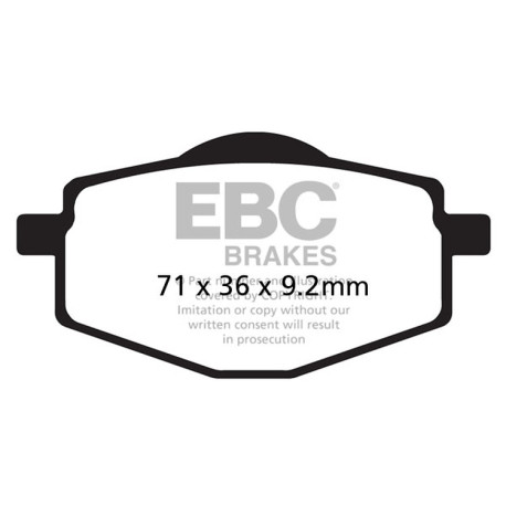 Brzdy EBC Moto EBC Brzdové obloženie Organic FA FA047/2 | race-shop.sk