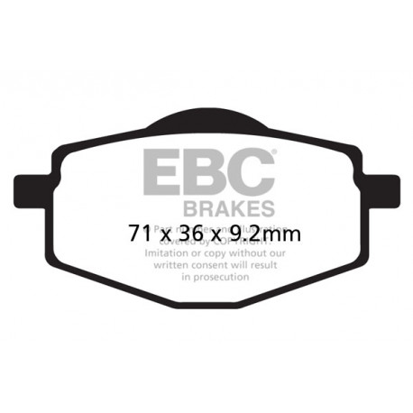 Brzdy EBC Moto EBC Brzdové obloženie  Organic FA101 | race-shop.sk