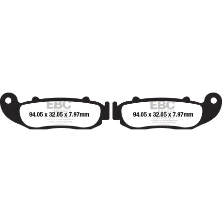 Brzdy EBC Moto EBC Brzdové obloženie Organic FA FA664 | race-shop.sk