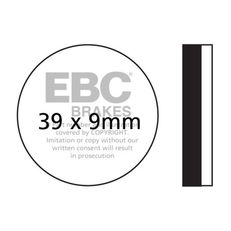 Brzdy EBC Moto EBC Brzdové obloženie Organic FA FA100 | race-shop.sk