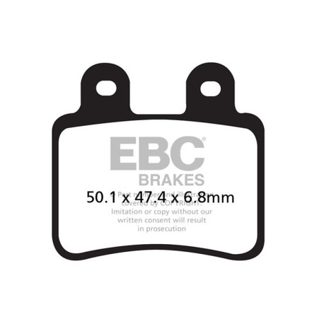Brzdy EBC Moto EBC Brzdové obloženie Organic FA FA350 | race-shop.sk