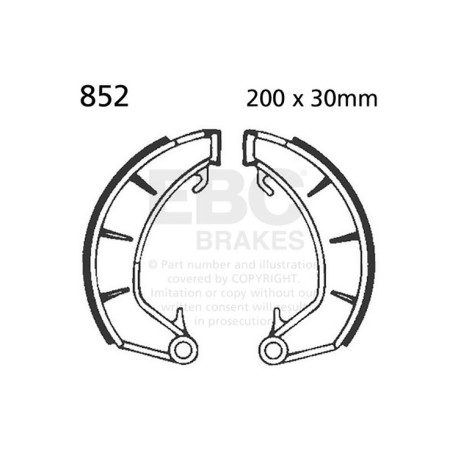 Brzdy EBC Moto EBC Predné brzdové čeľuste Plain 852 | race-shop.sk