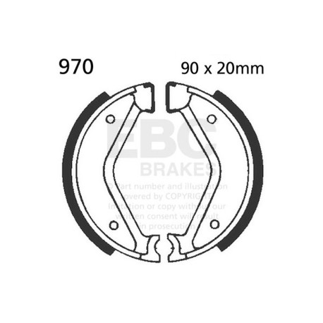 Brzdy EBC Moto EBC Predné brzdové čeľuste Plain 970 | race-shop.sk
