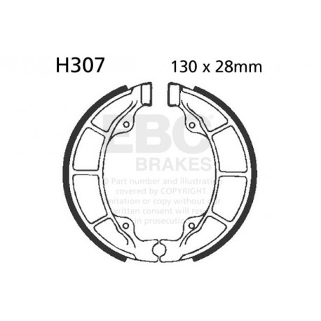 Brzdy EBC Moto EBC Brzdové čeľuste Plain H307 | race-shop.sk