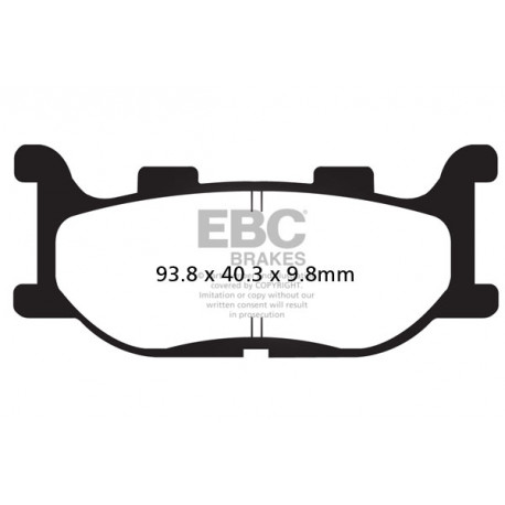 Brzdy EBC Moto EBC Brzdové obloženie&nbsp; Organic FA199 | race-shop.sk