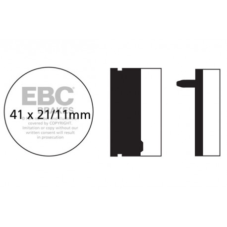 Brzdy EBC Moto EBC Brzdové obloženie&nbsp; Organic FA040 | race-shop.sk