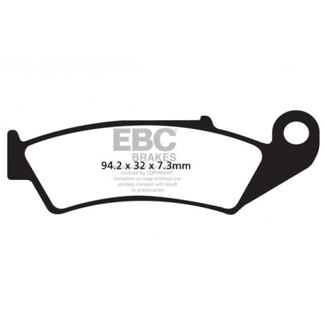 Brzdy EBC Moto EBC Brzdové obloženie&nbsp; Organic FA125TT | race-shop.sk