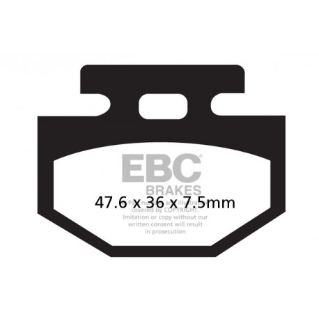 Brzdy EBC Moto EBC Brzdové obloženie&nbsp; Organic SFA176 | race-shop.sk