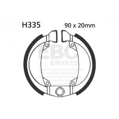 Brzdy EBC Moto EBC Brzdové čeľuste Organic H335 | race-shop.sk