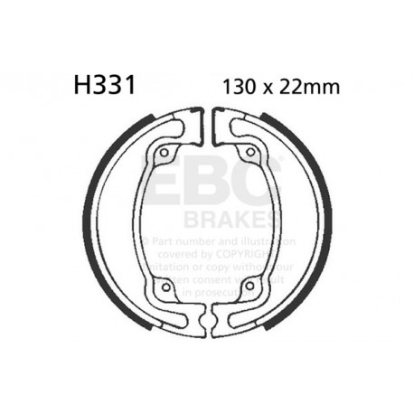 Brzdy EBC Moto EBC Brzdové čeľuste Organic H331 | race-shop.sk